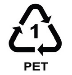 علامت بازیافت پت PET پلی اتیلن ترفتالات